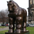Modern design reproduction bronze fernando botero statue outdoor horse sculpture